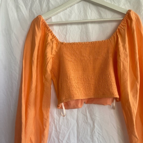 Revolve Woven Bustier Top in Cantaloupe BCBGENERATION Size XS - Picture 10 of 12